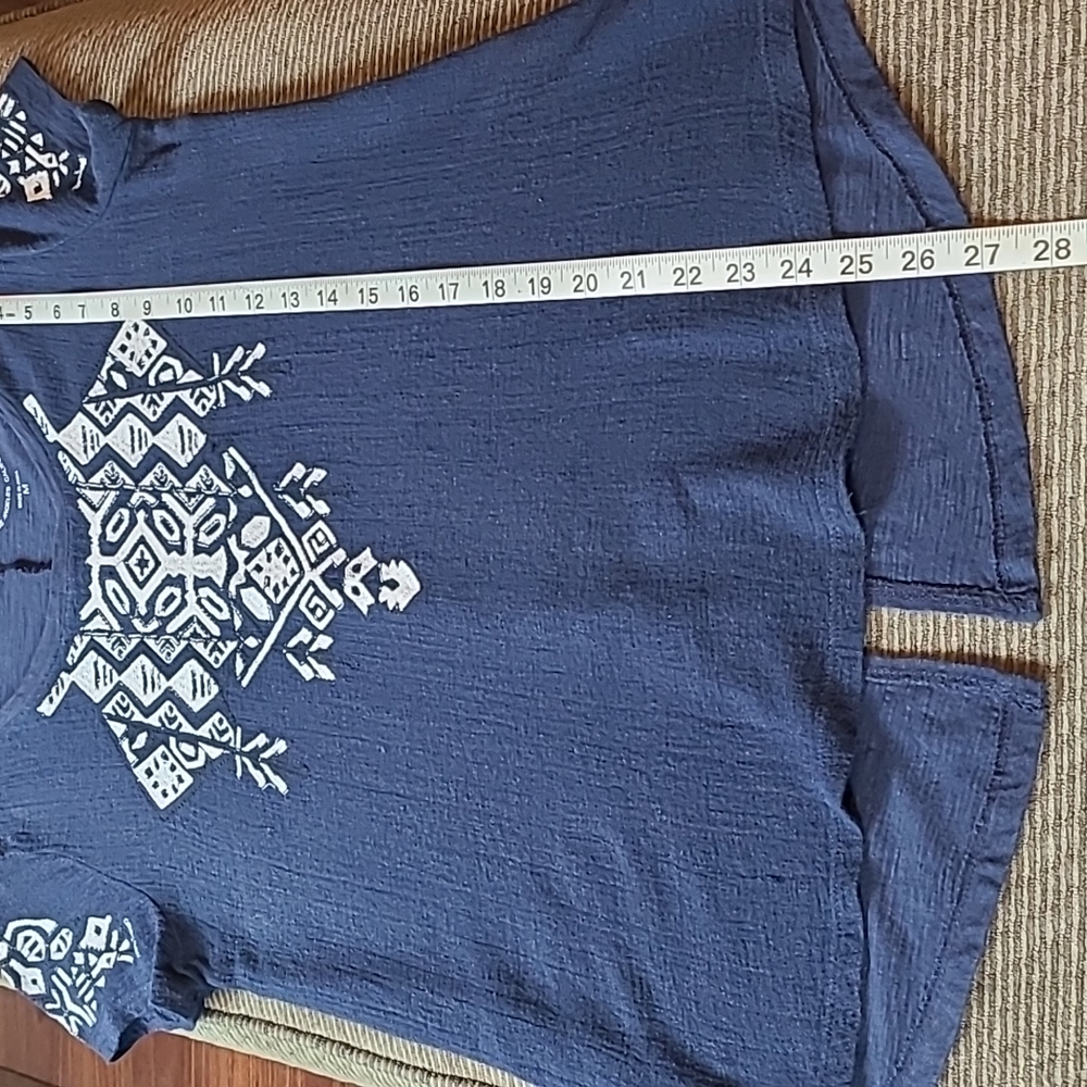Lucky Brand Boho Embroidered Blouse - Picture 10 of 11